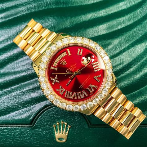 rolex watches red|red face Rolex men's.